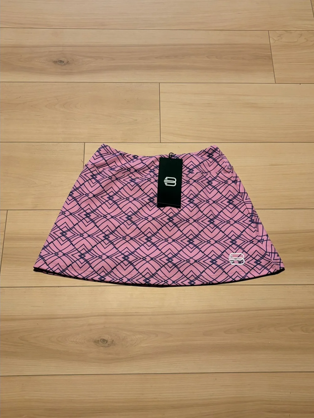 Brexrae Power Collection Pink Geometric Athletic golf Skirt / Skort M NWT